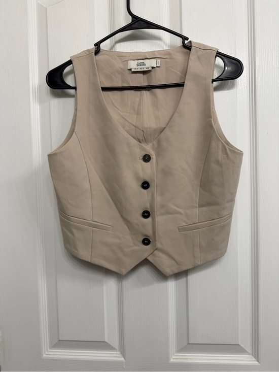 Love Bonito Jackets & Blazers - Love Bonito Beige Vest